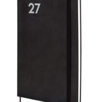 Finocam Dynamic Mara Agenda Profesional - Anual 2027 - Semana Vista Vertical - Formato Y11 - 165x240mm - Goma Elastica - Tapa Blanda de PU - Esquinas Microperforadas - Papel de 80g/m2 - Color Negro