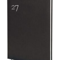 Finocam Dynamic Milano Agenda Profesional - Anual 2027 - Semana Vista Vertical - Formato Y12 - 210x270mm - Cinta Punto - Tapa Dura Acolchada - Esquinas Microperforadas - Papel de 80g/m2 - Color Negro