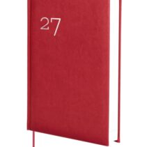 Finocam Dynamic Milano Agenda Profesional - Anual 2027 - 1 Dia por Pagina - Formato Y10 - 140x204mm - Cinta Punto - Tapa Dura Acolchada - Esquinas Microperforadas - Papel de 80g/m2 - Color Burdeos