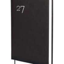 Finocam Dynamic Milano Agenda Profesional - Anual 2027 - 1 Dia por Pagina - Formato Y11 - 165x240mm - Cinta Punto - Tapa Dura Acolchada - Esquinas Microperforadas - Papel de 80g/m2 - Color Negro