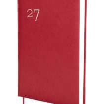 Finocam Dynamic Milano Agenda Profesional - Anual 2027 - 1 Dia por Pagina - Formato Y11 - 165x240mm - Cinta Punto - Tapa Dura Acolchada - Esquinas Microperforadas - Papel de 80g/m2 - Color Burdeos
