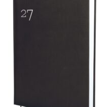 Finocam Dynamic Milano Agenda Profesional Internacional - Anual 2027 - 2 Paginas por Dia - 210x270mm - Cinta Punto - Tapa Dura Acolchada - Esquinas Microperforadas - Papel de 70g/m2 - Color Negro