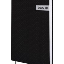 Finocam Dynamic Porto Agenda Profesional en Catalan - Anual 2027 - 1 Dia por Pagina - Formato Y10 - 140x204mm - Tapa Dura de Carton Forrado - Esquinas Microperforadas - Papel de 80g/m2 - Color Negro