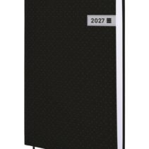 Finocam Dynamic Porto Agenda Profesional - Anual 2027 - 1 Dia por Pagina - Formato Y11 - 165x240mm - Cinta Punto - Tapa Dura de Carton Forrado - Esquinas Microperforadas - Papel de 80g/m2 - Color Negro