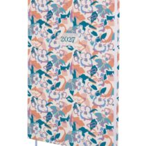 Finocam Dynamic Porto Design Agenda Profesional - Anual 2027 - Semana Vista Vertical - Formato Y10 - 140x204mm - Tapa Dura de Carton Forrado - Esquinas Microperforadas - Papel de 80g/m2 - Color Malva