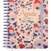 Finocam Talkual Magia Agenda - Anual 2027 - Semana Vista Horizontal - 155x217mm - Espiral Doble - Tapa Dura - Goma Elastica - Papel de 90g/m2 - Cinta Punto - Notas Adhesivas Surtidas - Multicolor