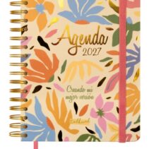Finocam Talkual Version Agenda - Anual 2027 - 1 Dia por Pagina - 155x217mm - Espiral Doble - Tapa Dura - Goma Elastica - Papel de 80g/m2 - Cinta Punto - Notas Adhesivas Surtidas - Multicolor