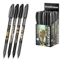 ErichKrause U-108 Stick Big City Cats Boligrafo con Capuchon - Modelos Surtidos - Trazo 0.3mm - Tinta de Baja Viscosidad - Tapa Ventilada - Color Azul