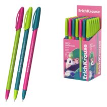 ErichKrause Neo Stick Panda Hugs Boligrafo con Capuchon - Modelos Surtidos - Trazo 0.26mm - Tinta de Baja Viscosidad - Tapa Ventilada - Color Azul