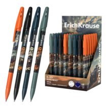 ErichKrause R-301 Stick Road Beast Expositor con 48 Boligrafos con Capuchon - Modelos Surtidos - Trazo 0.35mm - Tinta de Secado Rapido - Tapa Ventilada - Color Azul