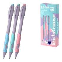 ErichKrause ErgoLine Kids Boligrafo Retractil - Modelos de Cuerpo Surtidos - Trazo 0.25mm - Color Azul