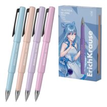 ErichKrause Severe Stick Manga Boligrafo con Capuchon - Modelos Surtidos - Trazo 0.28mm - Tinta de Secado Rapido - Color Azul