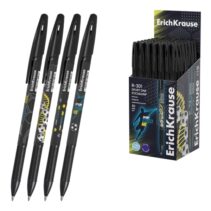 ErichKrause R-301 Stick and Grip Sport DNA Boligrafo con Capuchon - Modelos Surtidos - Trazo 0.35mm - Zona de Agarre de Goma - Tinta de Secado Rapido - Tapa Ventilada - Color Azul
