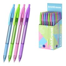 ErichKrause R-301 Matic and Grip Spring Boligrafo Retractil - Modelos Surtidos - Trazo 0.35mm - Zona de Agarre de Goma - Color Azul