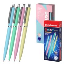 ErichKrause Smart Matic Pastel Boligrafo Retractil - Modelos Surtidos - Trazo 0.35mm - Color Azul