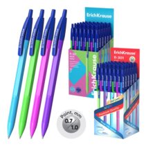 ErichKrause R-301 Matic Neon Boligrafo Retractil - Modelos Surtidos - Trazo 0.35mm - Color Azul