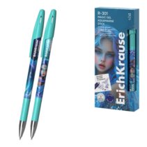 ErichKrause R-301 Magic Gel Stick Aquamarine Boligrafo Borrable - Modelos Surtidos - Trazo 0.4mm - Tinta de Gel - Resistente al Agua - Secado Rapido - Color Azul