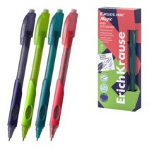 ErichKrause ErgoLine Magic Stick and Grip Reef Boligrafo Borrable - Modelos Surtidos - Trazo 0.4mm - Tinta de Gel - Resistente al Agua - Zona de Agarre de Goma - Color Azul