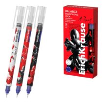 ErichKrause Balance Stick Balloon Dog Boligrafo con Capuchon - Modelos Surtidos - Trazo 0.35mm - Tinta Libre con Regulador de Alimentacion - Color Azul