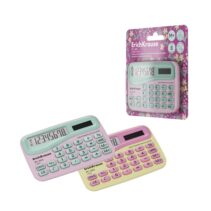 ErichKrause PC-869 Floral Soul Calculadora de Bolsillo - Pantalla LCD de 8 Digitos - Presentado en Blister - Alimentacion Solar - Colores Surtidos