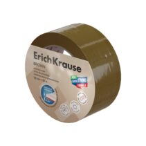 ErichKrause Brown Precinto de Embalar - 50 Metros - Ancho de 48mm - Pelicula de Polipropileno Biorientado - Resistente a la Luz - Color Marron