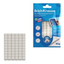 ErichKrause Masilla Adhesiva - 50 Gramos - Reutilizable - Facil de Retirar - Multisuperficie - Color Blanco