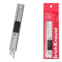 ErichKrause Ferro Light Cuter con Fijador Automatico - Metalico - Hoja de 18mm de Ancho - Color Acero