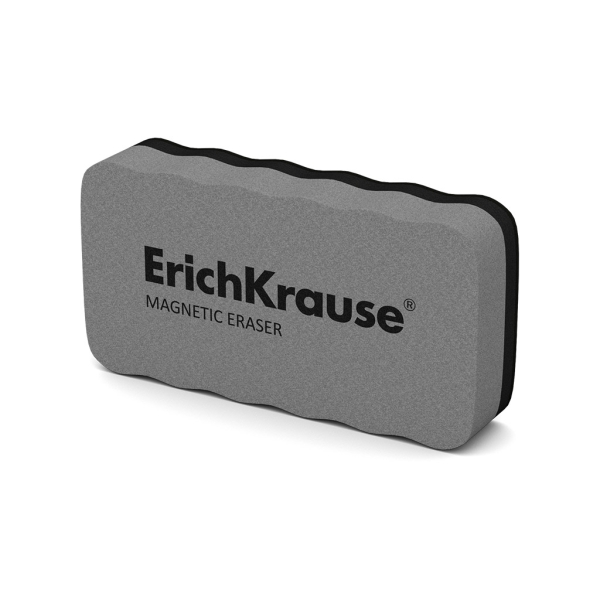 ErichKrause Borrador para Pizarra Blanca - Magnetico - No Raya la Superficie - 107 x 57mm - Color Gris