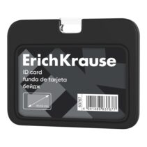 ErichKrause Funda para Tarjeta - Orientacion Horizontal - Silicona - Formato 54x85mm - Color Negro