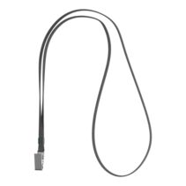 ErichKrause Colgante para Funda de Tarjeta - Cordon de Poliester - 12mm de Ancho - 42cm de Largo - Color Gris