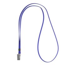 ErichKrause Colgante para Funda de Tarjeta - Cordon de Poliester - 12mm de Ancho - 42cm de Largo - Color Azul