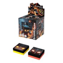 ErichKrause Mine Block Expositor con 60 Gomas de Borrar - PVC Ecologico - Hipoalergenico - No Deja Residuos - No Rasga el Papel - Colores Surtidos