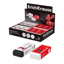 ErichKrause Balloon Dog Expositor con 24 Gomas de Borrar - Caucho Termoplastico - Hipoalergenico - Libre de Polvo y PVC - Colores Surtidos