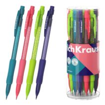 ErichKrause Reef Portaminas - Mina HB de 0.5mm - Goma de Borrar Integrada - Ergonomico - Colores Surtidos