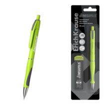 ErichKrause MEGAPOLIS Concept Portaminas - Mina HB de 0.7mm - 20 Minas de Repuesto - Agarre de Goma - Ergonomico - Color Verde