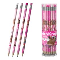 ErichKrause CapyBarbara Lapiz de Grafito con Goma de Borrar - Mina HB - Cuerpo Redondo - Plastico - Agarre Ergonomico - Colores Surtidos