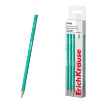 ErichKrause Prime Lapiz de Grafito - Mina HB de 2.2mm - Cuerpo Hexagonal - Plastico - Agarre Ergonomico - Color Turquesa