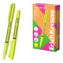 ErichKrause Visioline V-15 Light Neon Marcador Fluorescente - Punta Biselada - Trazo de 0.6 a 3.5mm - Color Amarillo
