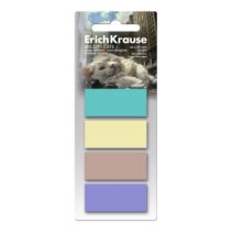 ErichKrause Big City Cats Pack de 4 Blocs de 20 Marcadores de Pagina - Reposicionables - Plastico - 20x45mm - Colores Surtidos