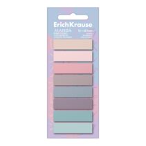 ErichKrause Manga Pack de 8 Blocs de 20 Marcadores de Pagina - Reposicionables - Plastico - 12x45mm - Colores Surtidos