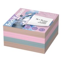 ErichKrause Manga Bloc de 400 Notas Adhesivas Reposicionables - Papel de 75g/m2 - 75x75mm - Pegamento a Base de Agua - Colores Surtidos