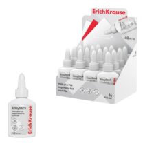 ErichKrause EasyStick Expositor con 16 Botellas de Cola Blanca PVA - 40ml - No Toxico - sin Disolventes - Multisuperficie - Color Blanco