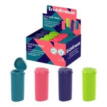 ErichKrause ClickUp Maxi Reef Expositor con 12 Sacapuntas con Contenedor - Plastico - Cuchilla Niquelada de Acero al Carbono - Orificio de 8mm - Colores Surtidos