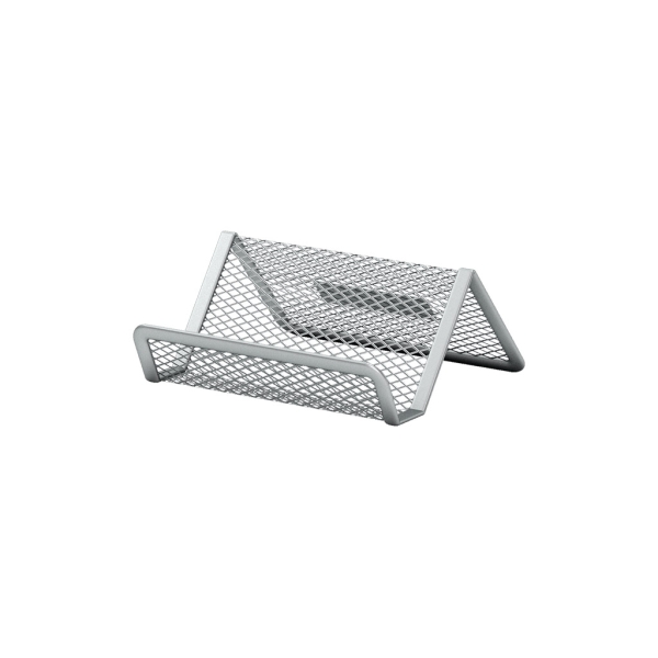ErichKrause Compass Classic Tarjetero de Sobremesa - Acero Inoxidable - 98x72x45 - Color Plata