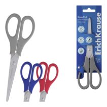 ErichKrause EasyCut Tijeras de 17cm para Zurdos - Mangos de Plastico Resistente a Golpes - Ergonomicas - Colores Surtidos
