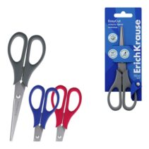 ErichKrause EasyCut Tijeras de 13.5cm - Mangos de Plastico Resistente a Golpes - Ergonomicas - Colores Surtidos