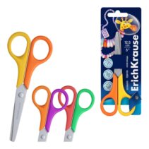 ErichKrause FunCut Space Animals Tijeras de 12.5cm - Puntas Redondeadas - Mangos de Plastico Resistente a Golpes - Acero Inoxidable - Ergonomicas - Colores Surtidos