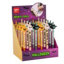 Apli Kids Halloween Expositor con 24 Lapices Infinitos - 3 Modelos Diferentes
