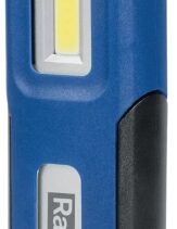 Rapid The Inspector Linterna LED Magenetica - Luz Frontal 150 Lumenes y Luz Superior 50 Lumenes - Bateria Recargable - Color Azul/Negro