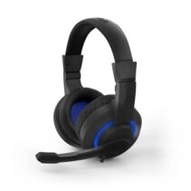 Energy Sistem Halo Auriculares Gaming - Microfono Plegable - Iluminacion LED - Diadema Ajustable - Almohadillas Acolchadas - Control en Cable - Color Negro